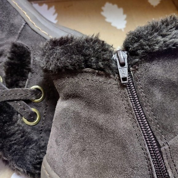 BareTraps Women's Adalyn Boot Brown Sueded Fur Lined Winter Shoe LN~Hardly Worn - Picture 6 of 12